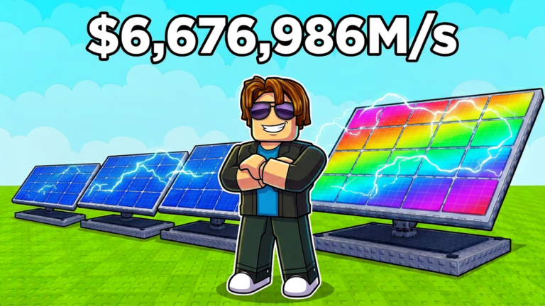 Official artwork showing several power panels and a high income figure